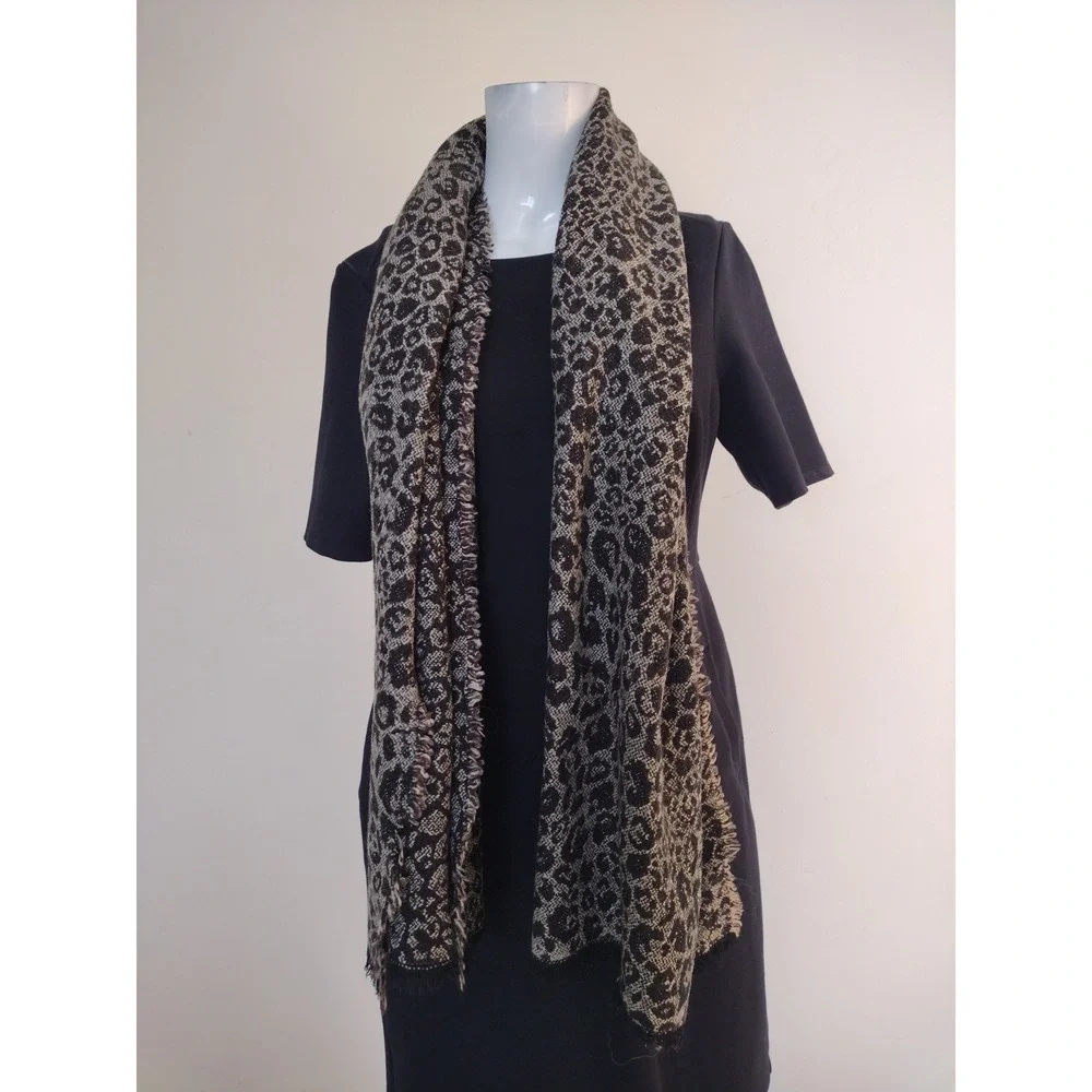 pashmina scarf wrap shawl Animal‎ Print Knit Lightweight Chic Elegant 67X21